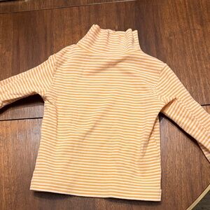Little English Orange Striped Long Sleeve Tee